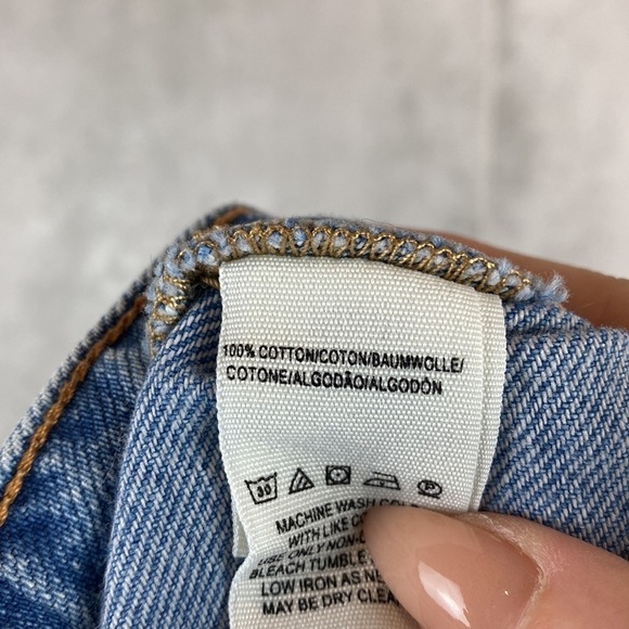 Free People button front denim skirt - Picture 7 of 7